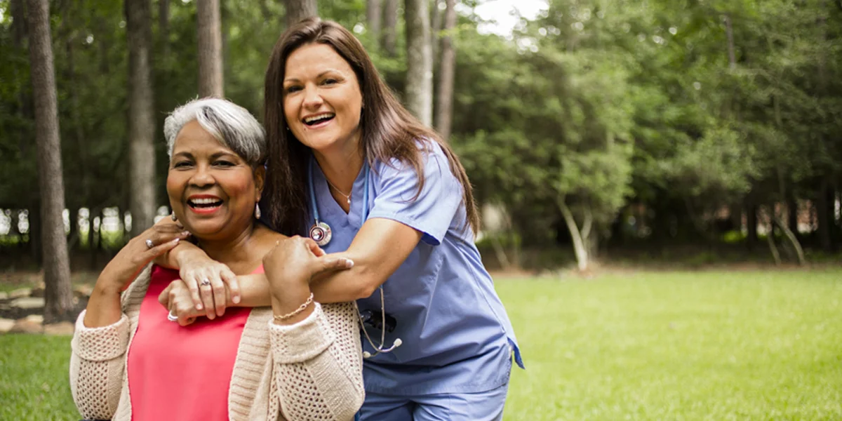 a woman holding a child