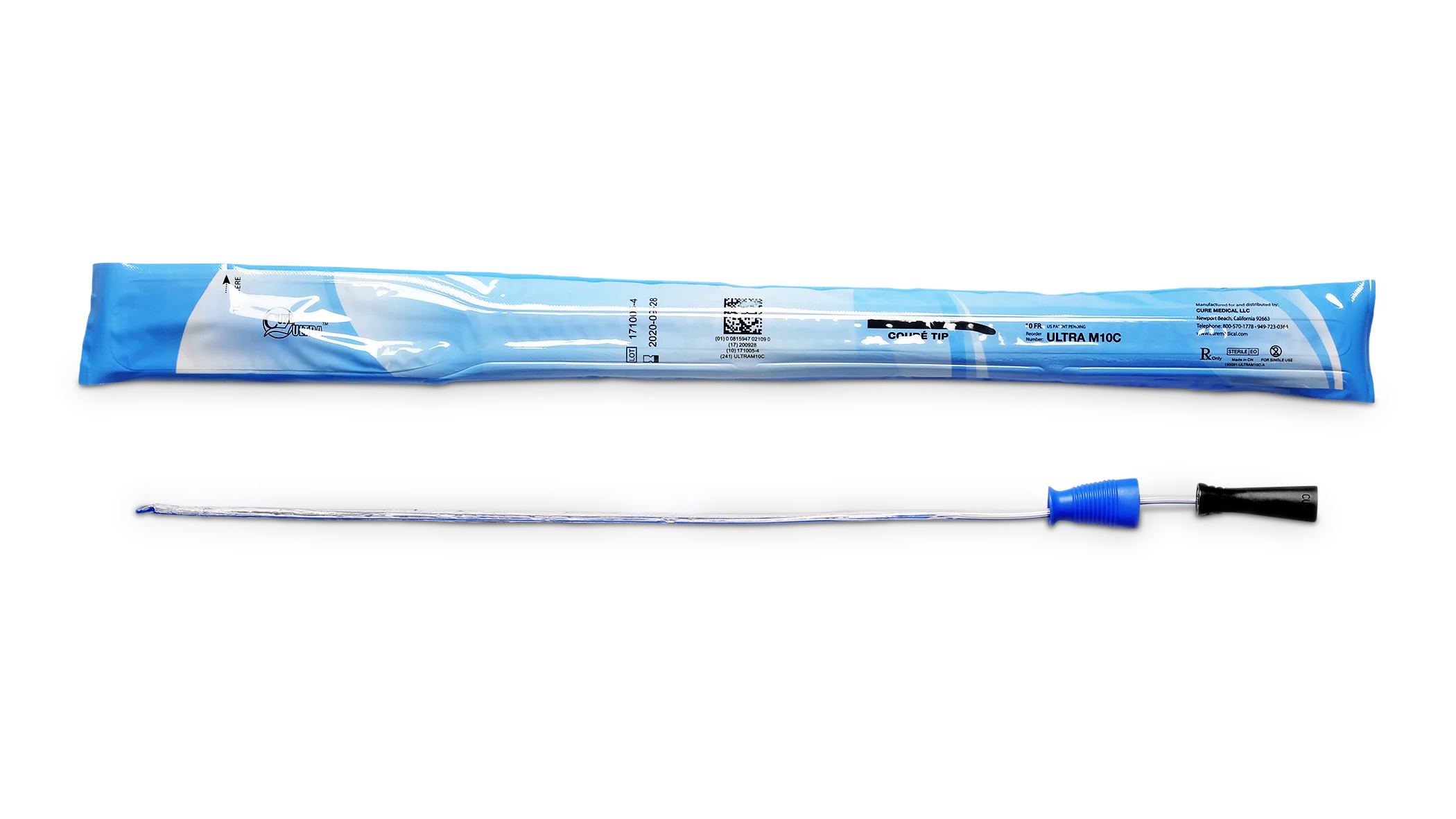 un tubo blu e bianco con un tubo blu e uno sfondo nero