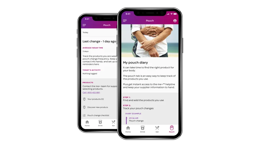 My Ostomy Journey Uygulamasının bir kontrol paneli.