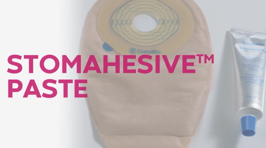 A video thumbnail of 'How to Use Stomahesive® Paste'