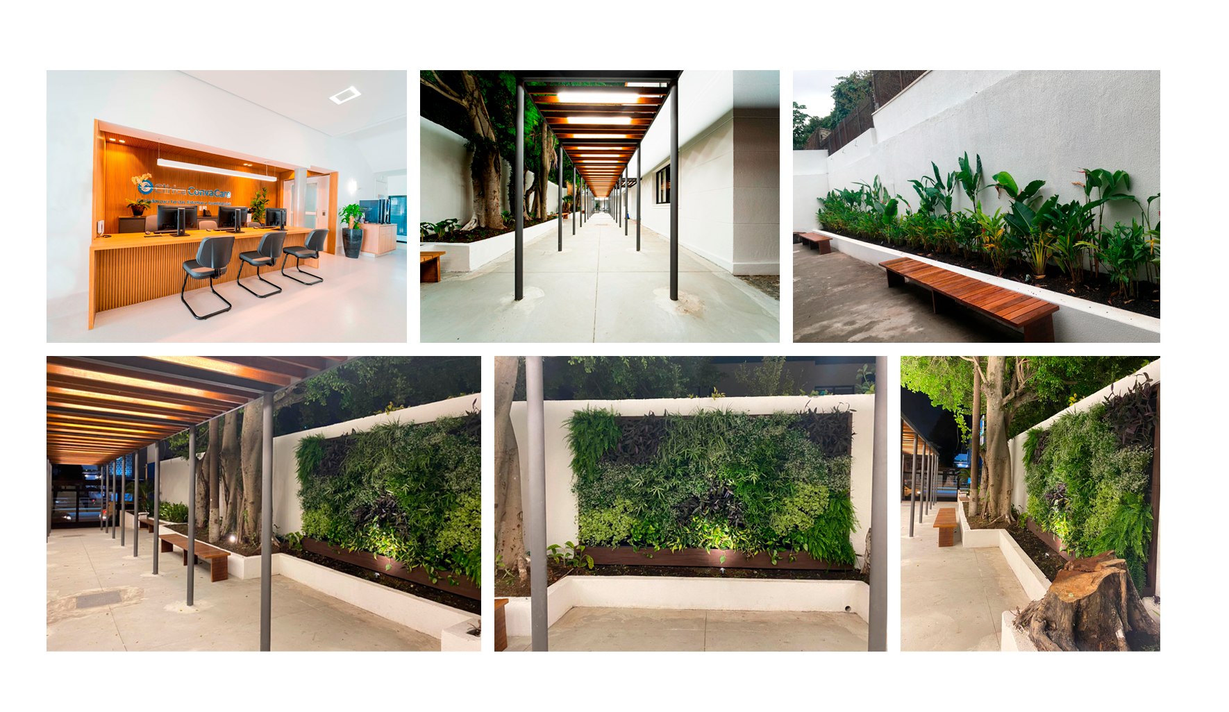 uma colagem de uma casa